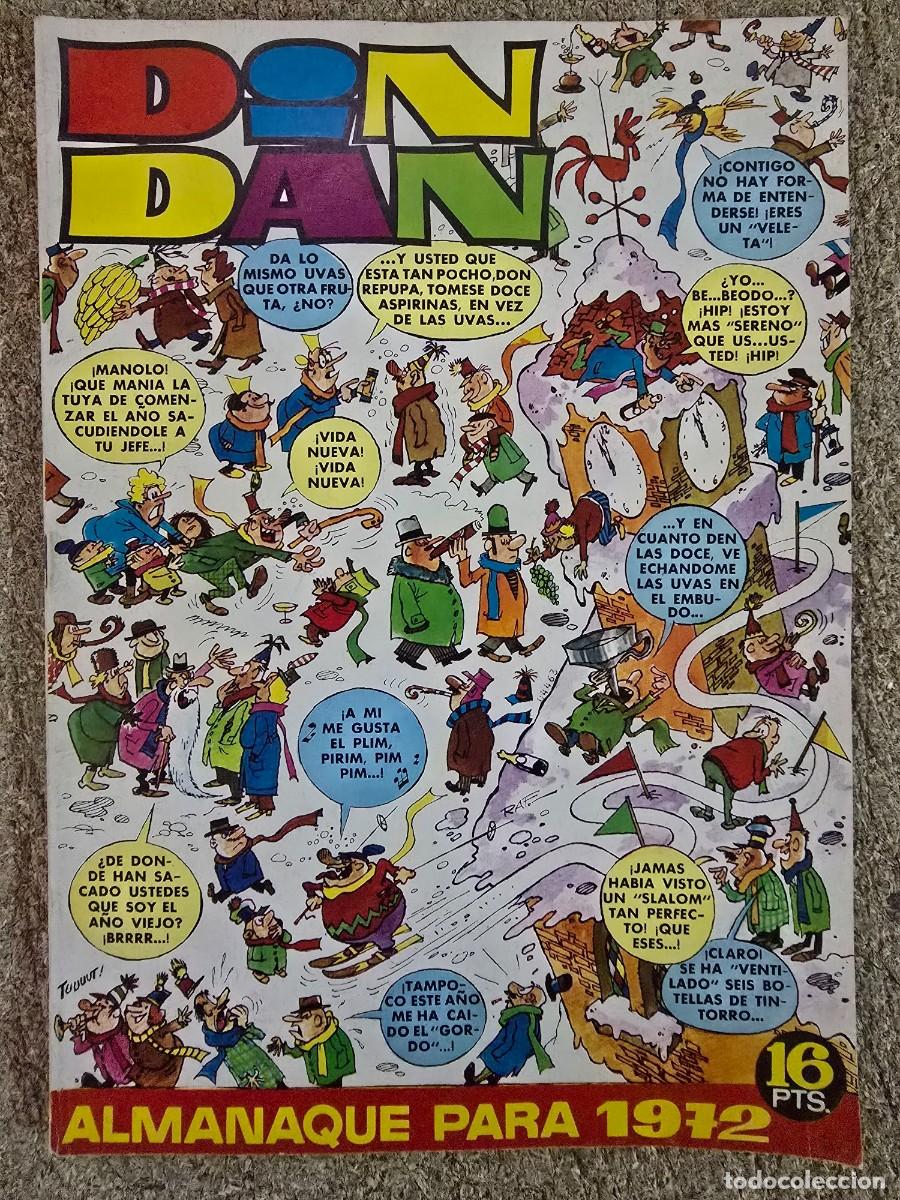 Giornalini: Din Dan Almanaque para 1972.Bruguera