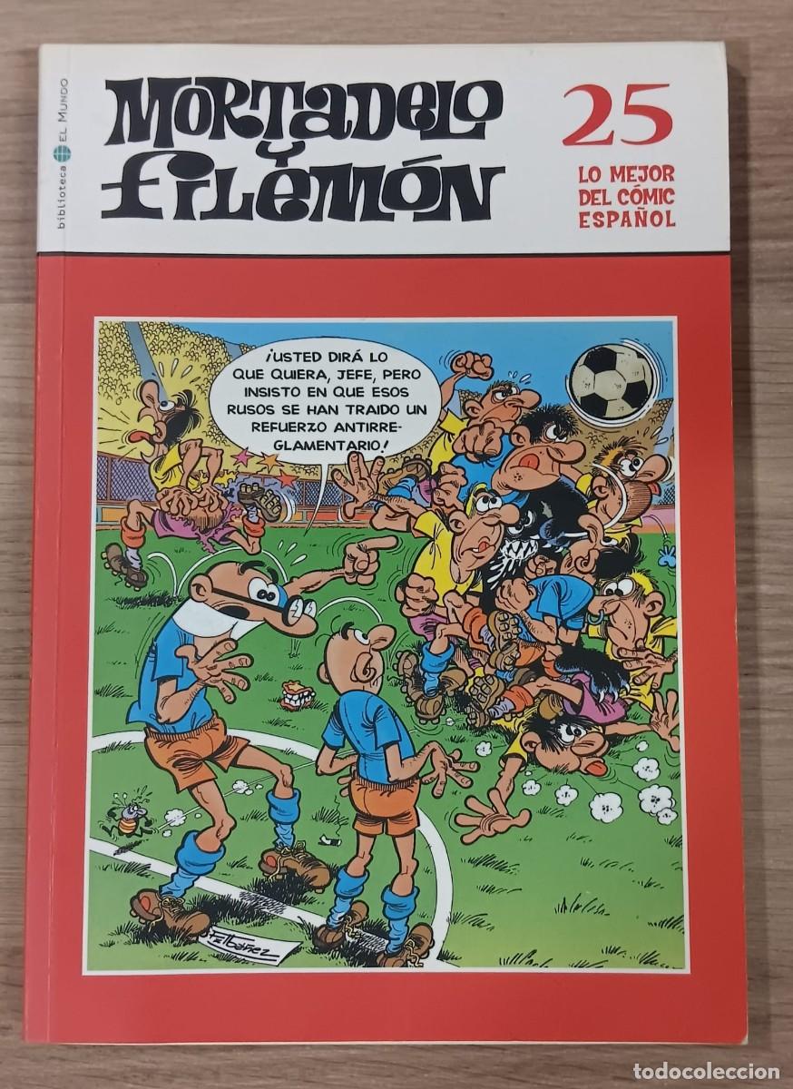 Tebeos: COMIC MORTADELO Y FILEMON SERIE LO MEJOR DEL COMIC ESPA&Ntilde;OL TOMO NUMERO 25 BIBLIOTECA EL MUNDO 2004