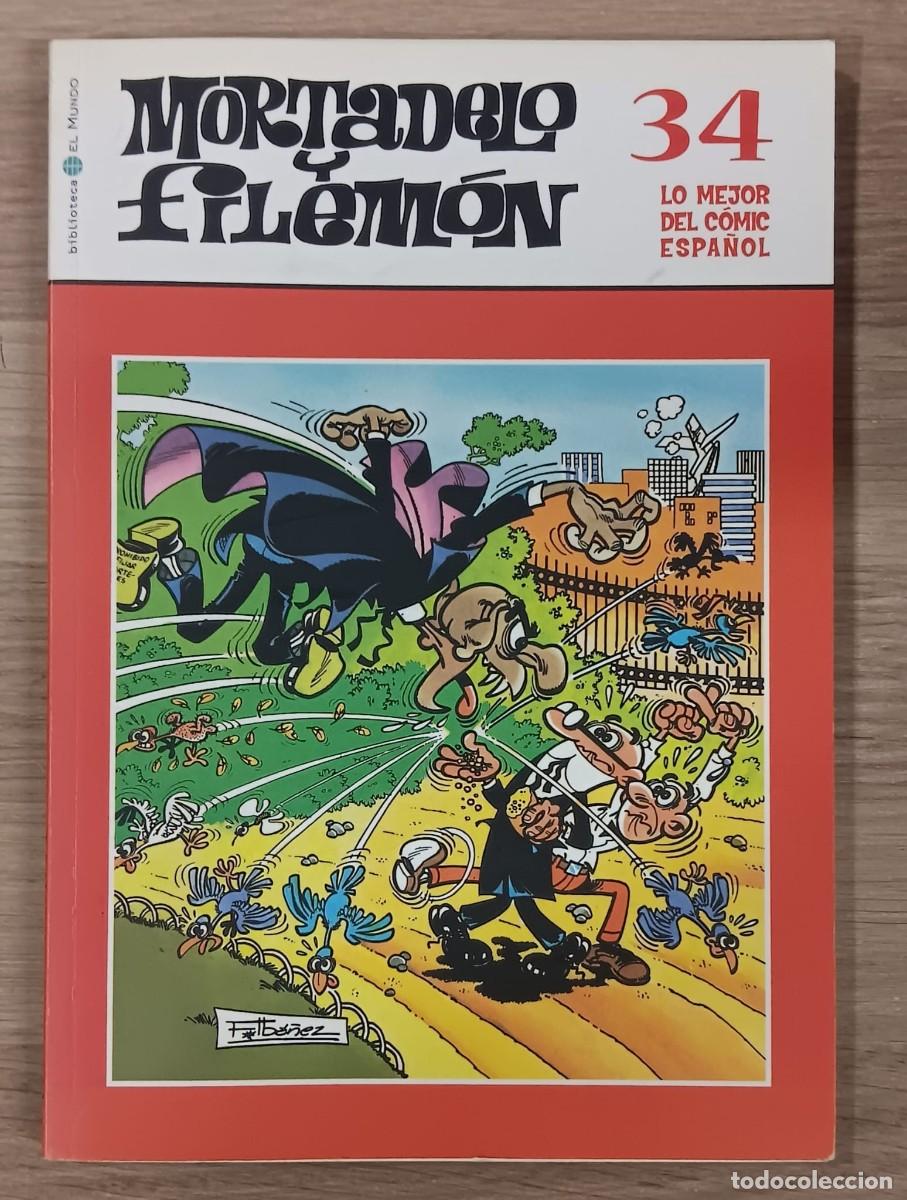 Tebeos: COMIC MORTADELO Y FILEMON SERIE LO MEJOR DEL COMIC ESPA&Ntilde;OL TOMO NUMERO 34 BIBLIOTECA EL MUNDO 2004