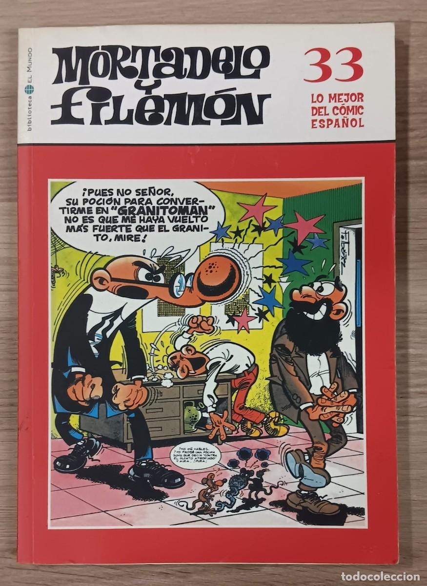 Tebeos: COMIC MORTADELO Y FILEMON SERIE LO MEJOR DEL COMIC ESPA&Ntilde;OL TOMO NUMERO 33 BIBLIOTECA EL MUNDO 2004
