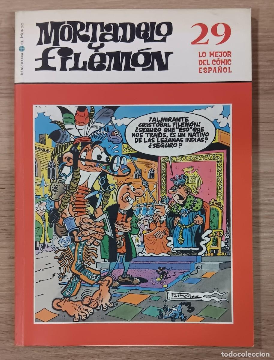 BDs: COMIC MORTADELO Y FILEMON SERIE LO MEJOR DEL COMIC ESPA&Ntilde;OL TOMO NUMERO 29 BIBLIOTECA EL MUNDO 2004