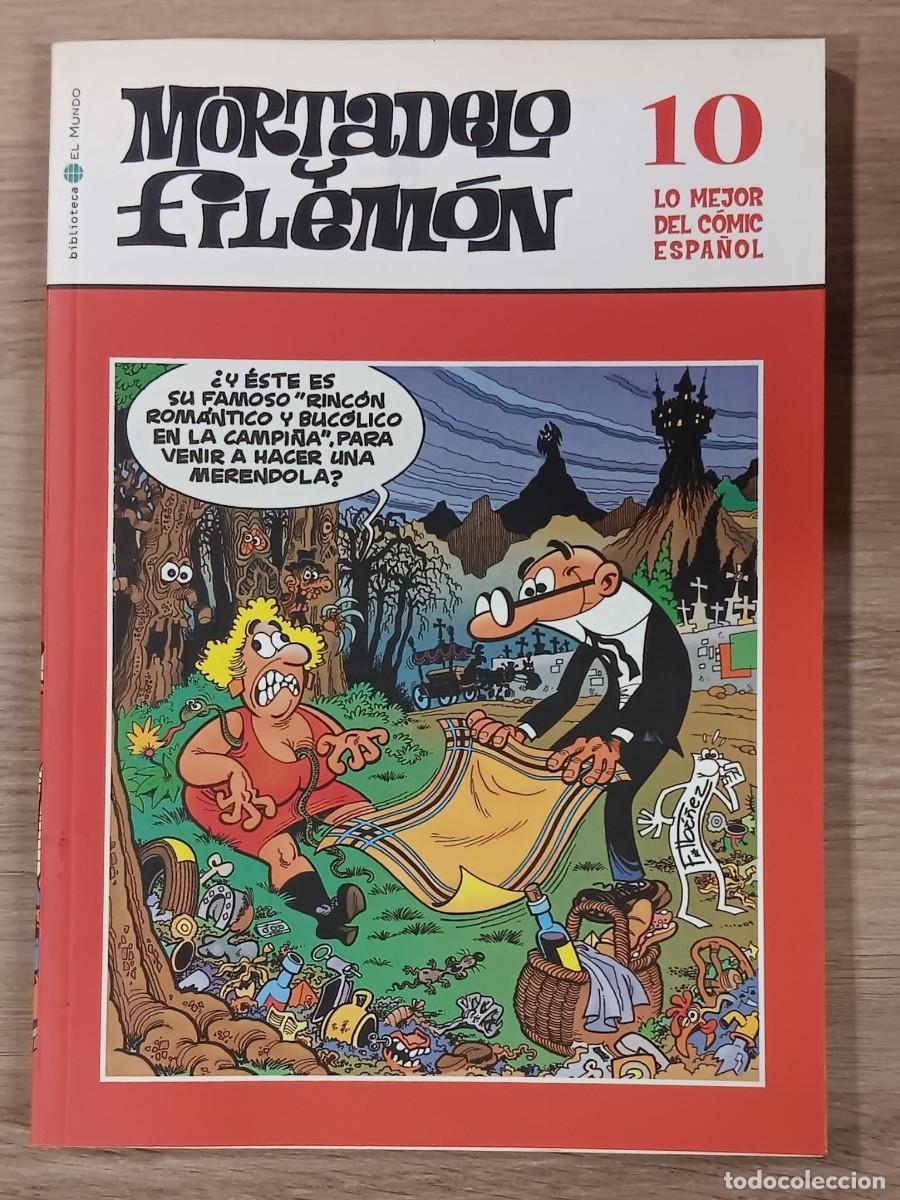 Tebeos: COMIC MORTADELO Y FILEMON SERIE LO MEJOR DEL COMIC ESPA&Ntilde;OL TOMO NUMERO 10 BIBLIOTECA EL MUNDO 2004