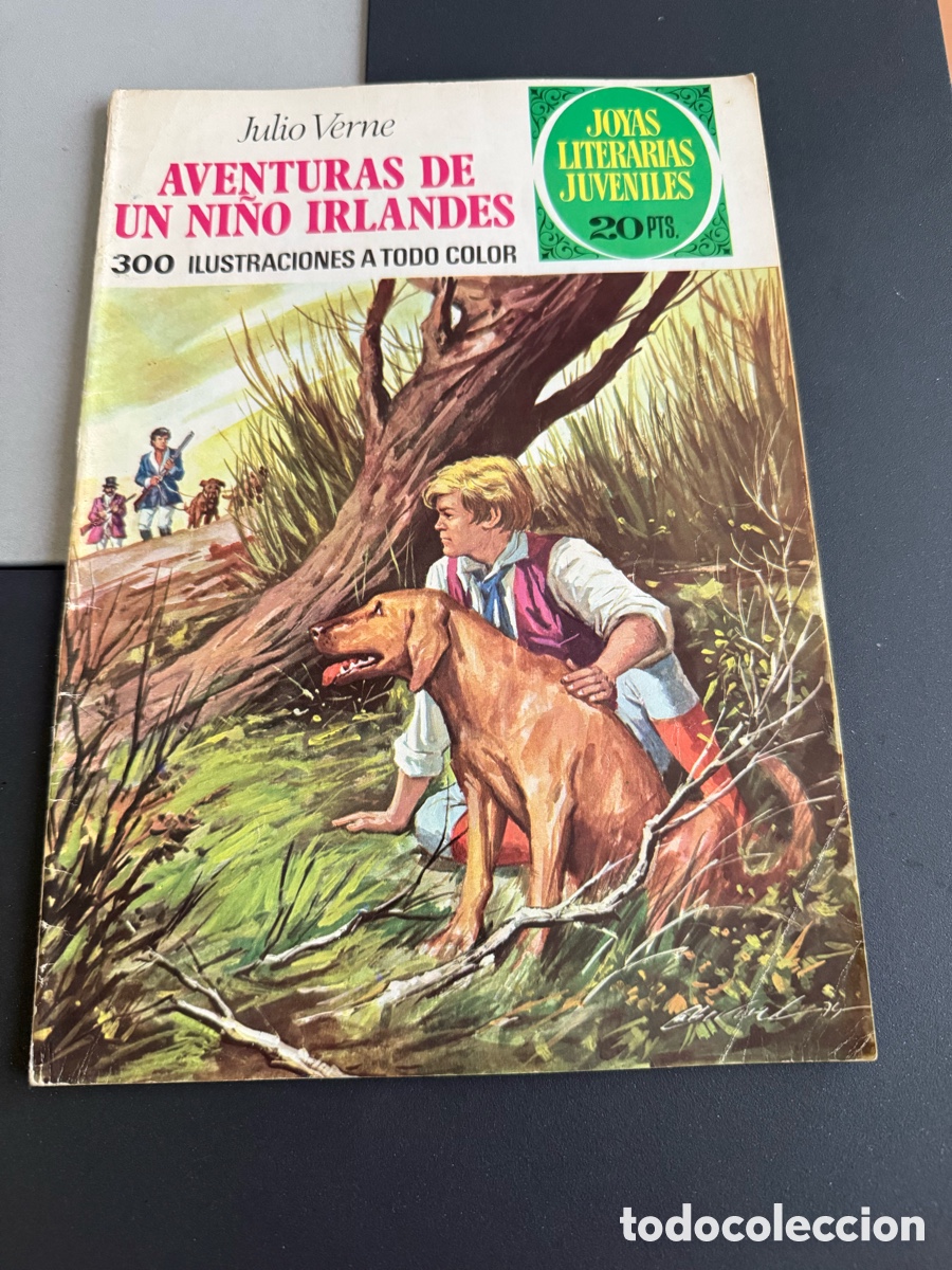 Tebeos: AVENTURAS DE UN NI&Ntilde;O IRLAND&Eacute;S ( Julio Verne ). Joyas Literarias Juveniles. n 126. 1 Edici&oacute;n
