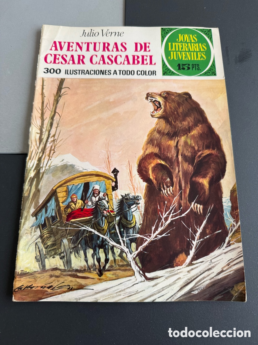Tebeos: AVENTURAS DE C&Eacute;SAR CASCABEL( Julio Verne). Joyas Literarias Juveniles. n 104. 1 Edici&oacute;n