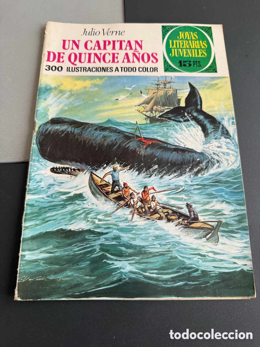 Tebeos: UN CAPIT&Aacute;N DE QUINCE A&Ntilde;OS ( Julio Verne). Joyas Literarias Juveniles. n 101. 1 Edici&oacute;n