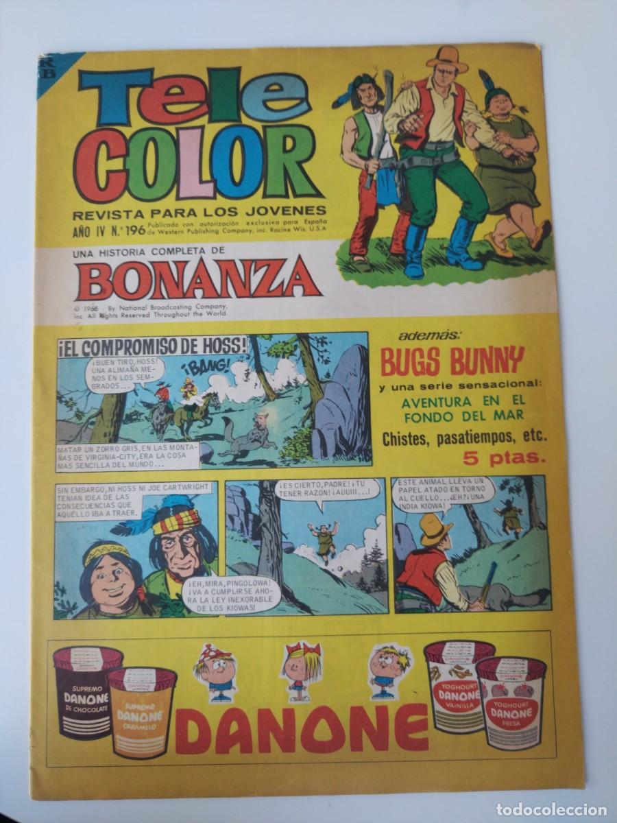 Tebeos: TELE COLOR N&deg; 196. Bruguera de 1966