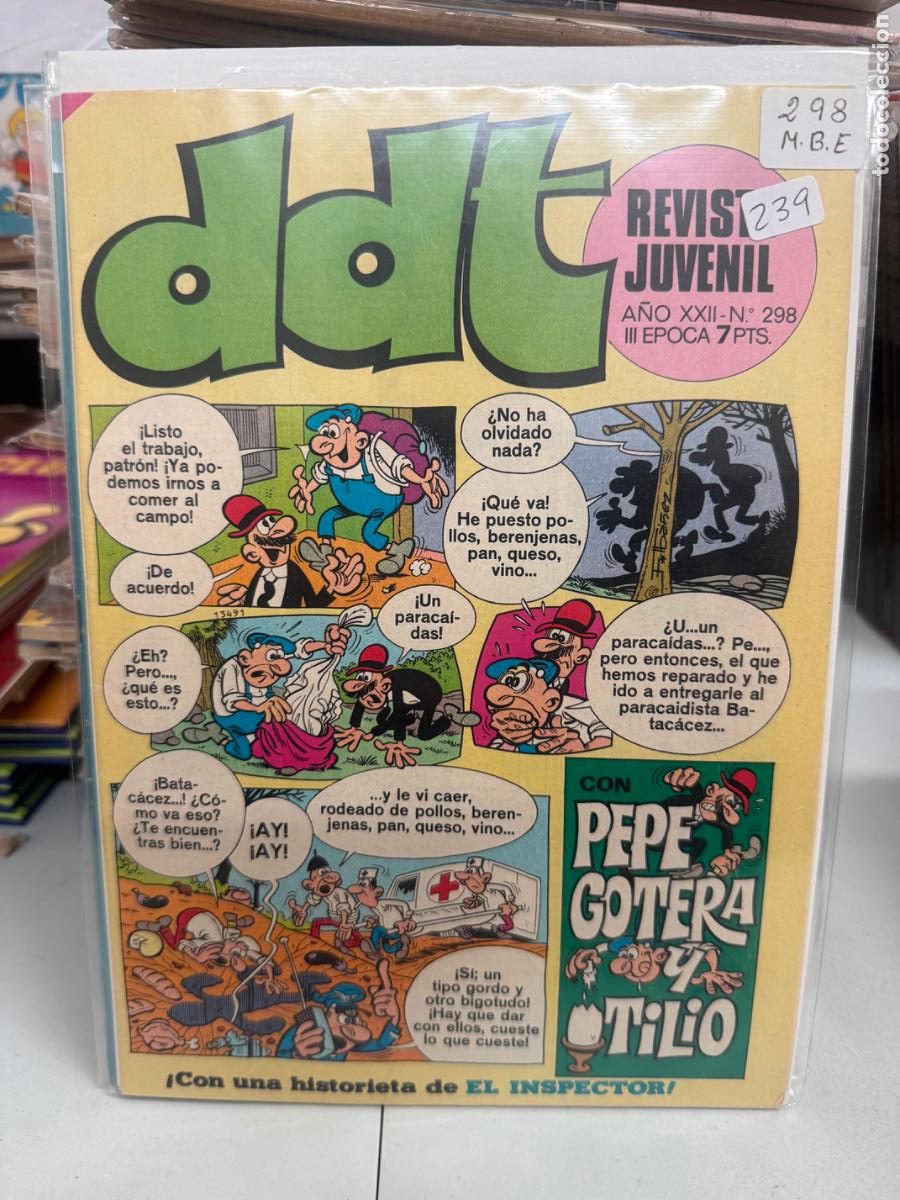 Tebeos: DDT EDITORIAL BRUGUERA NUMERO 298