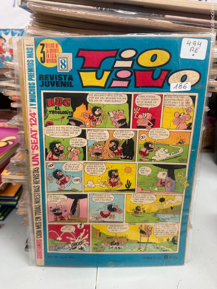 Tebeos: TIO VIVO EDITORIAL BRUGUERA NUMERO 494