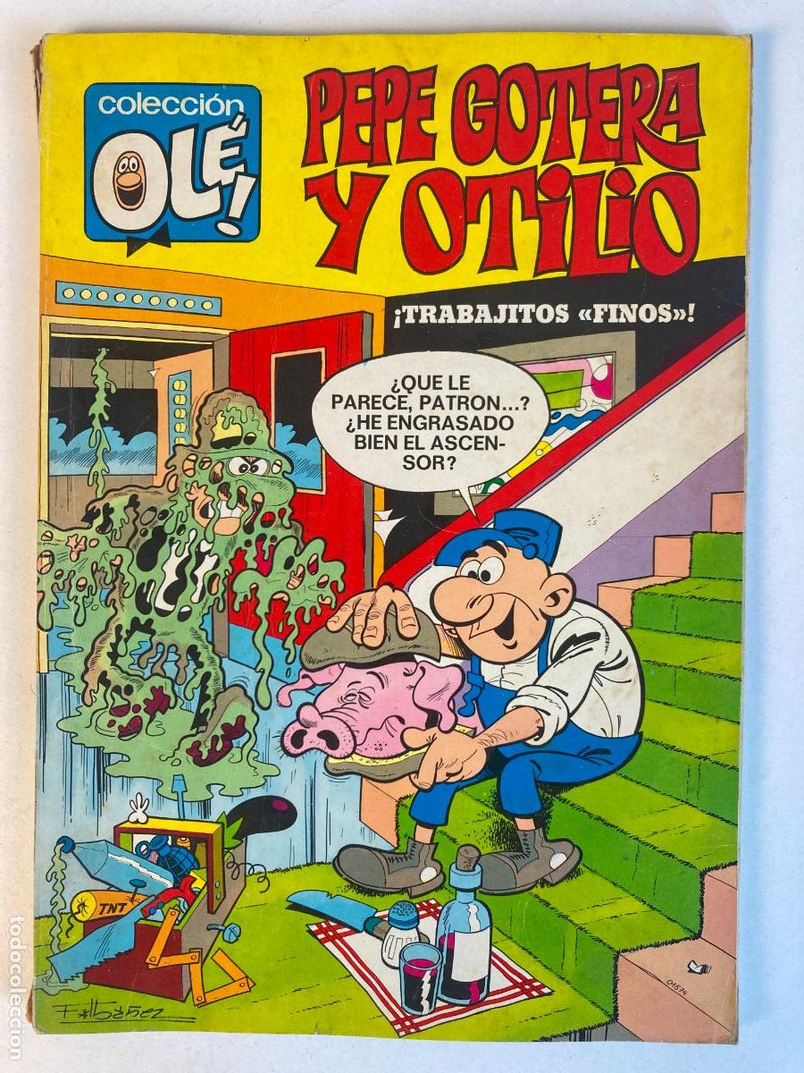 Livros de Banda Desenhada: COLECCION OL&Eacute;! - PEPE GOTERA Y OTILIO N&ordm;8 - 1&ordf;EDICION, NUMERO EN LOMO