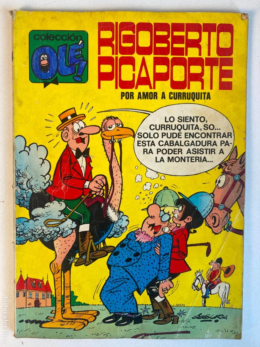 Livros de Banda Desenhada: COLECCION OL&Eacute;! - RIGOBERTO PICAPORTE N&ordm;34 - 1&ordf;EDICION, NUMERO EN LOMO