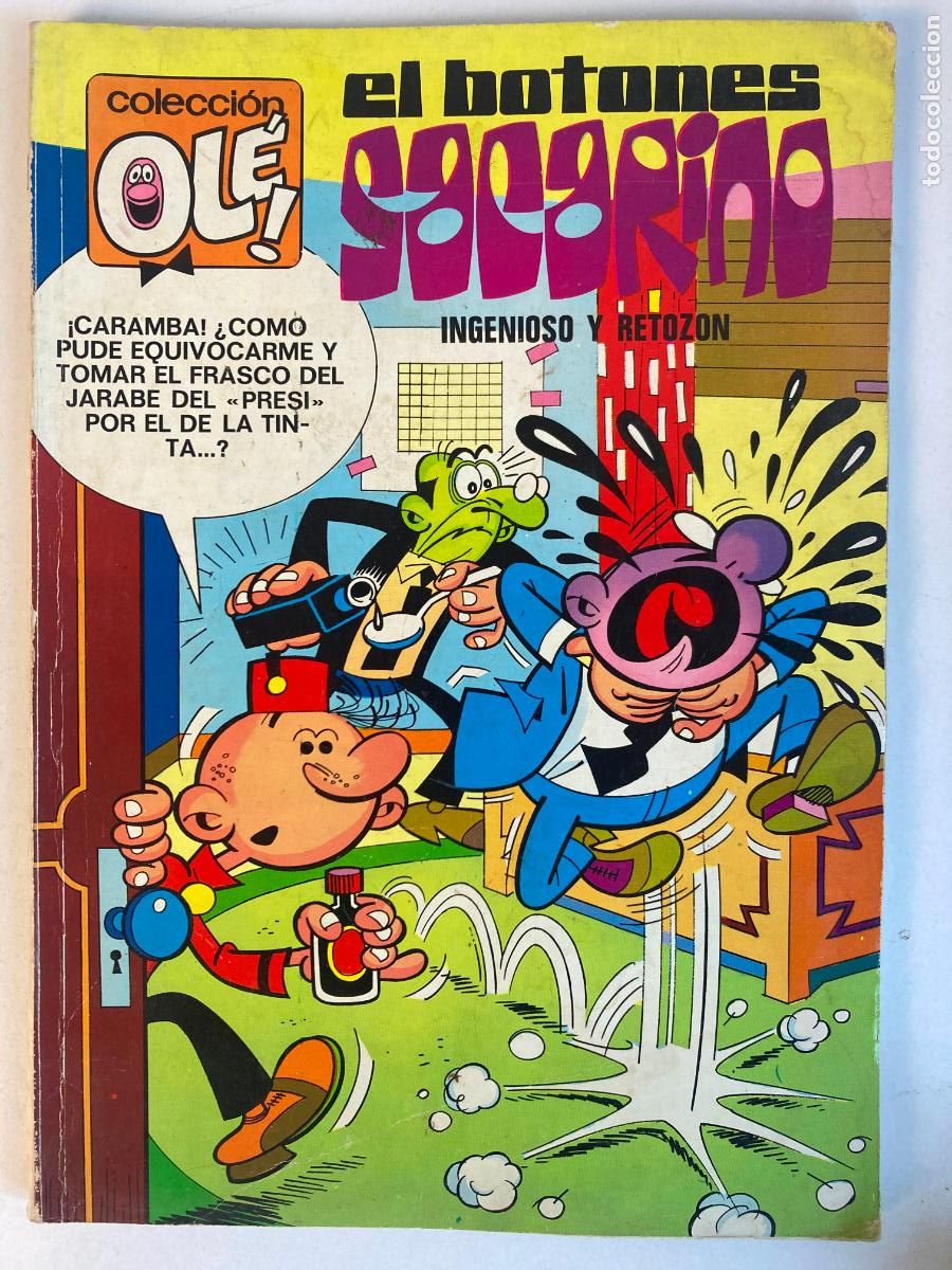 Livros de Banda Desenhada: COLECCION OL&Eacute;! - EL BOTONES SACARINO N&ordm;68 - 1&ordf;EDICION, NUMERO EN LOMO