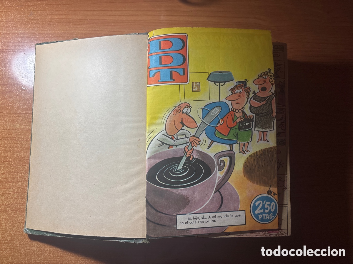 Tebeos: TOMO DDT CON 49 EJEMPLARES Y EL ALMANAQUE DE 1962 EDITORIAL BRUGUERA