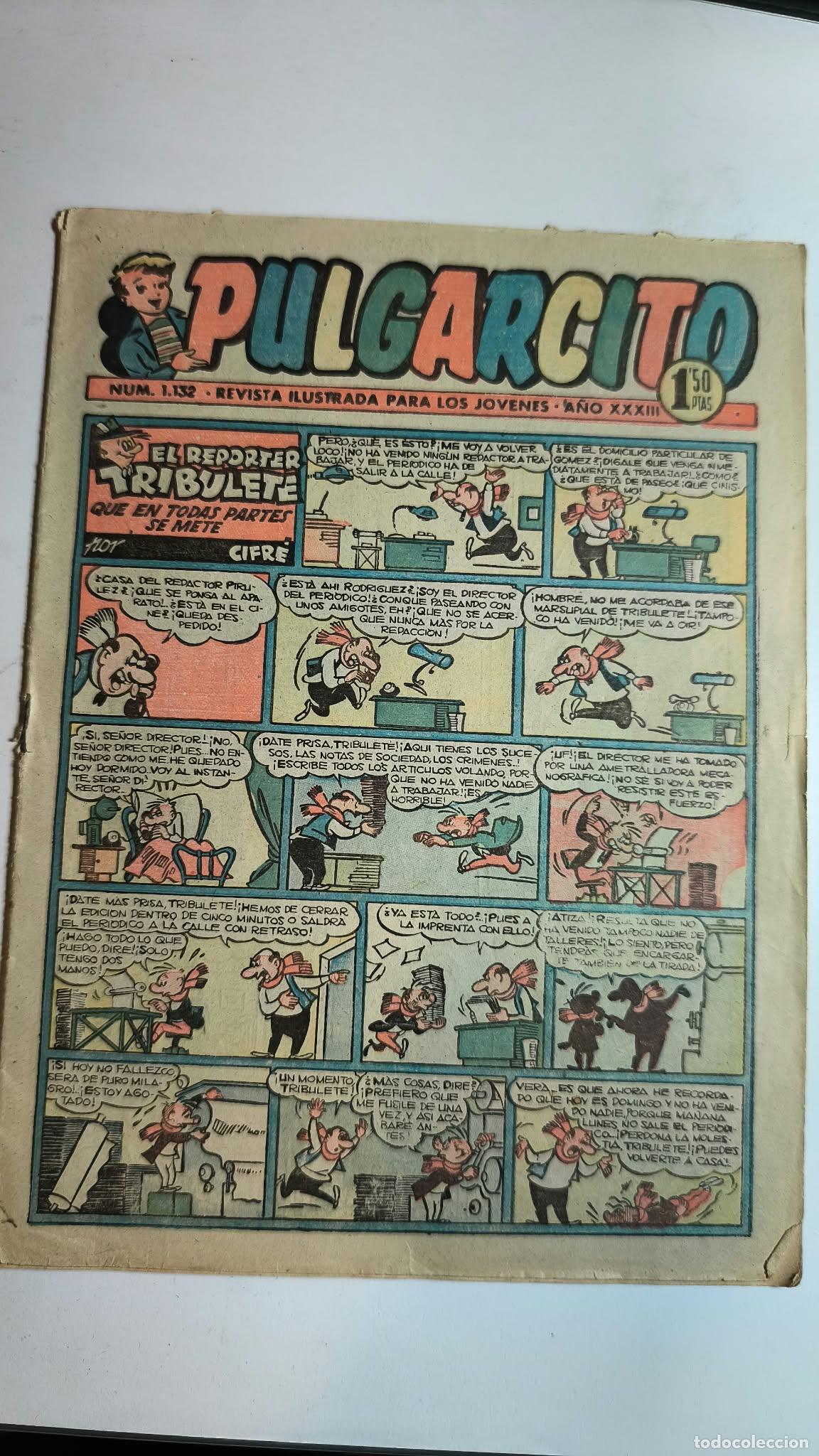BDs: PULGARCITO N&ordm; 1132. BRUGUERA, 1946.