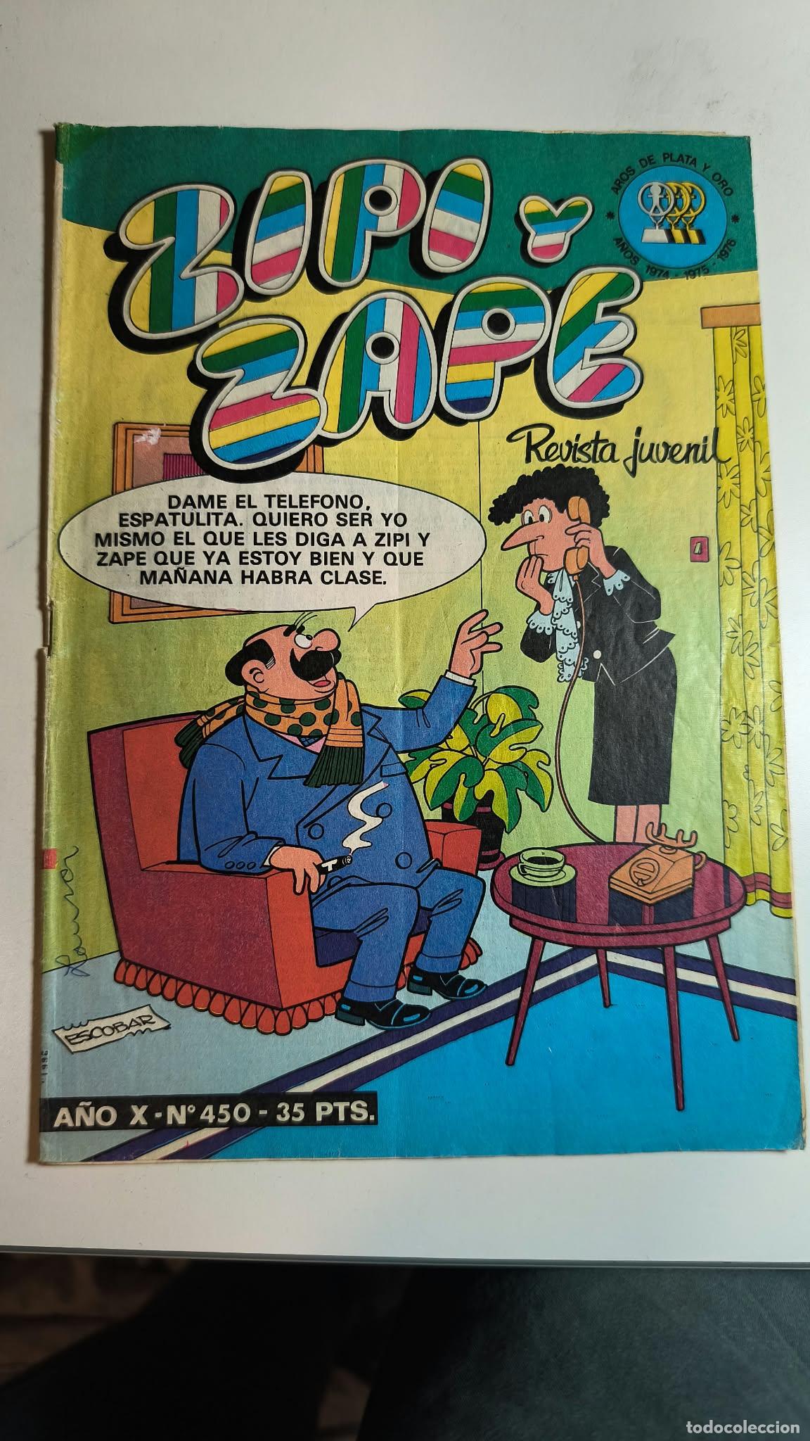 Tebeos: ZIPI Y ZAPE N&ordm; 450. BRUGUERA.