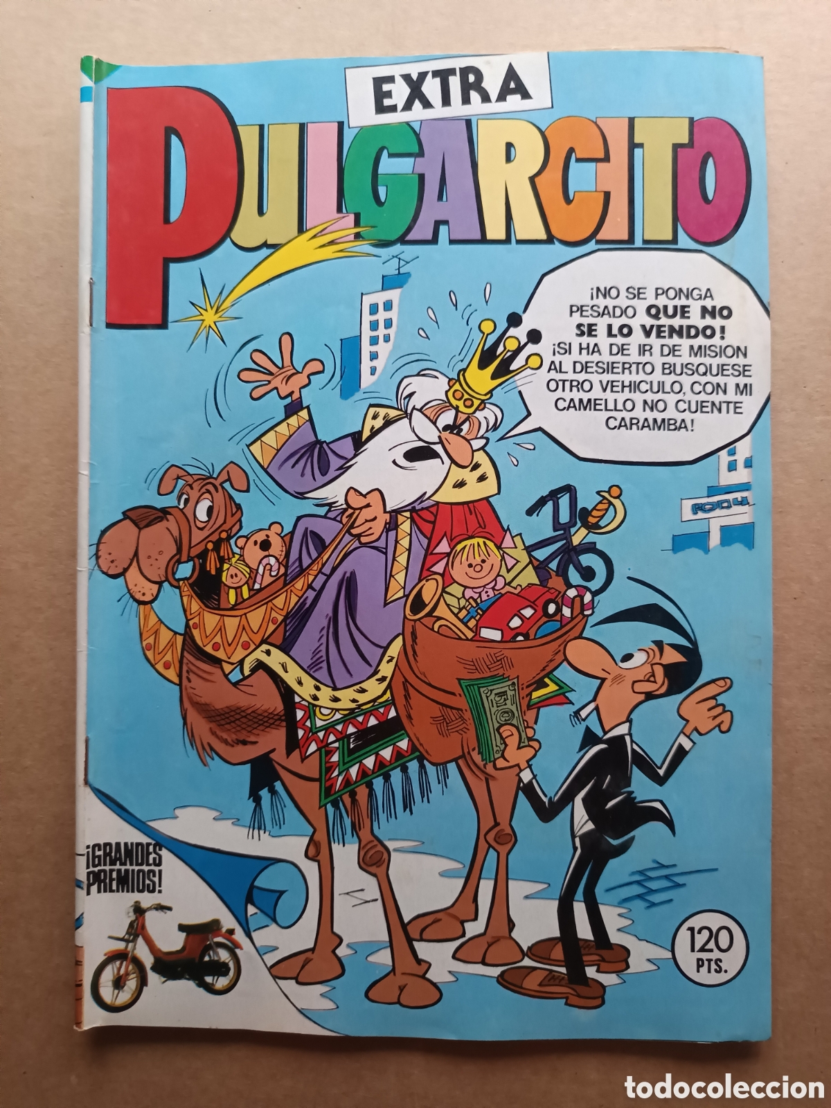 BDs: Revista Extra Pulgarcito n&deg;46 (Bruguera, 1984). P&oacute;ster central Mis Mejores Disfraces de Mortadelo.