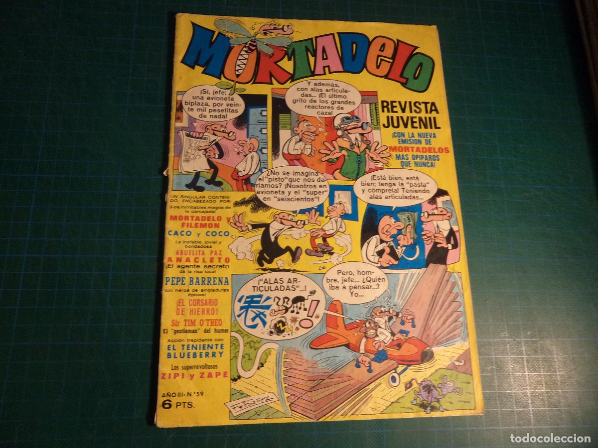 Tebeos: Mortadelo revista juvenil. N&ordm; 59. Bruguera.