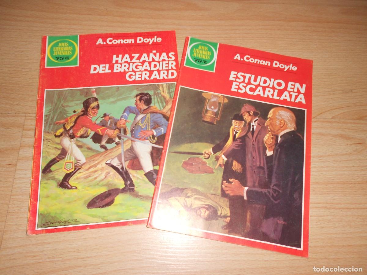 Tebeos: A. CONAN DOYLE : ESTUDIO en SCARLATA + HAZA&Ntilde;AS del BRGADIER GERARD - 2 JOYAS LITERARIAS - BRUGUERA