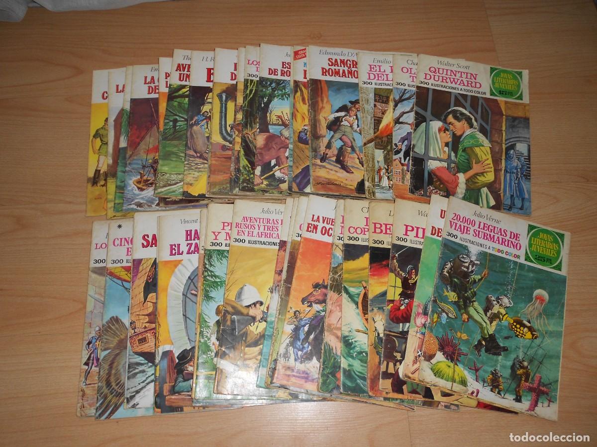 Tebeos: LOTE de 47 NUMEROS JOYAS LITERARIAS JUVENILES / J. VERNE / E. SALGARI / J. LONDON / etc.... BRUGUERA