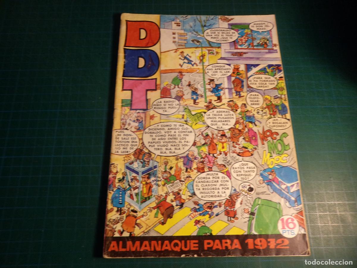 Tebeos: DDT. Almanaque 1972. Bruguera. Con se&ntilde;ales de uso. (Ref. 15-B)