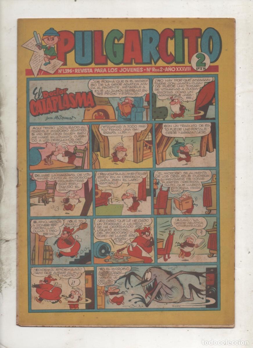 BDs: PULGARCITO N&ordm; 1396 . CON TERCERA APARICION DE MORTADELO -BRUGUERA