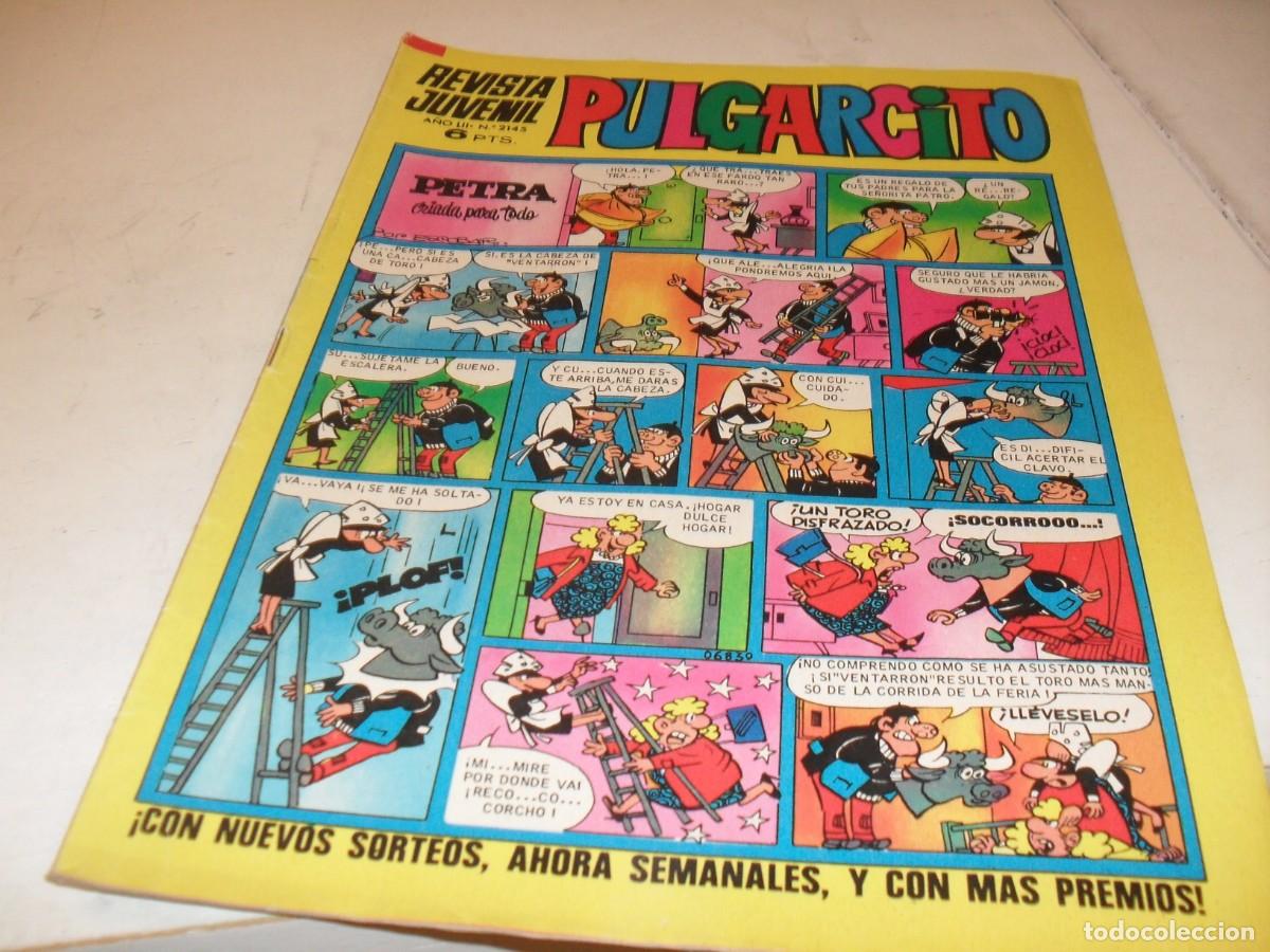 Tebeos: PULGARCITO N&ordm; 2145,CON BILLETES DE 100,250 Y 500 MORTADELOS,DE 2597.BRUGUERA,1947