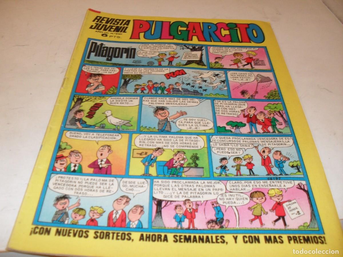 Tebeos: PULGARCITO N&ordm; 2141,CON LOS BILLETES DE 100,250 Y 500 MORTADELOS,DE 2597.BRUGUERA,1947