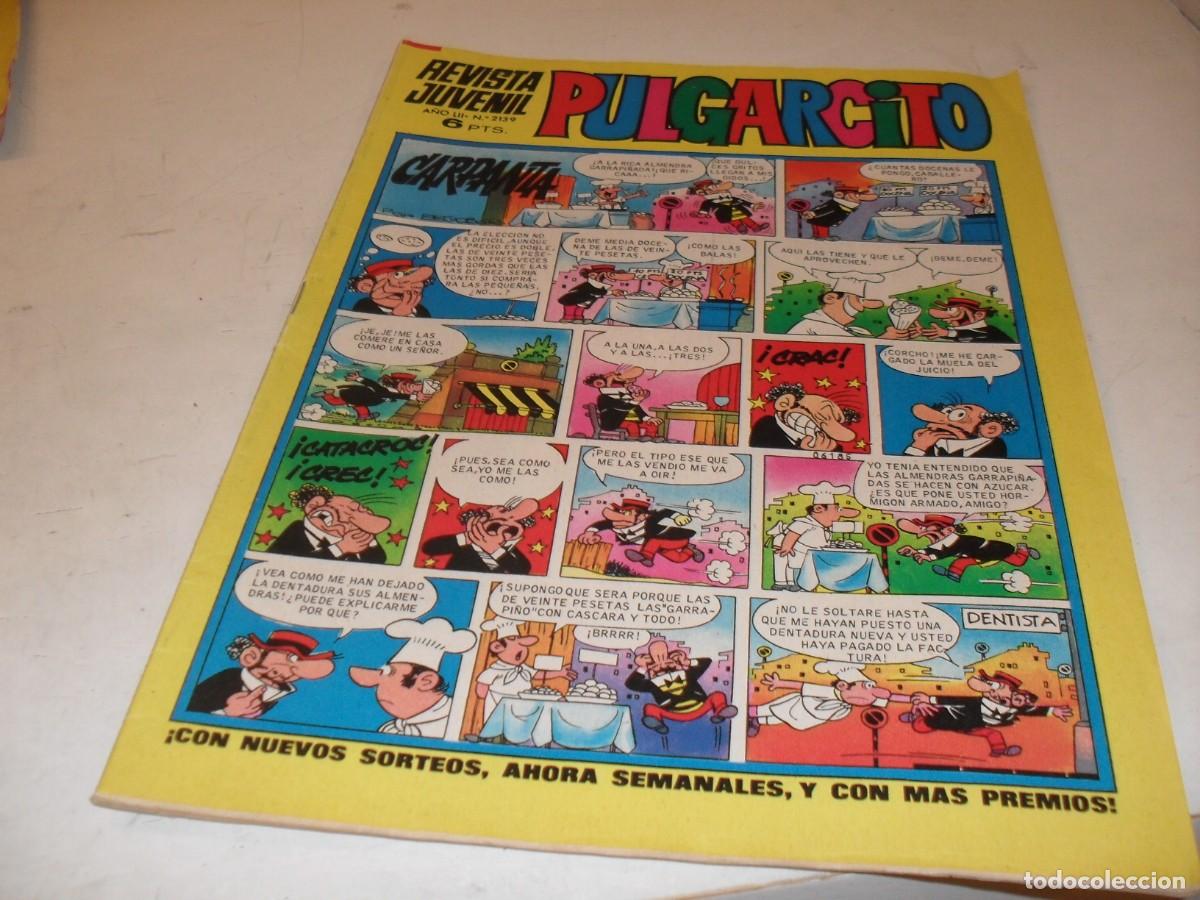 Tebeos: PULGARCITO N&ordm; 2139,CON LOS BILLETES DE 100,250 Y 500 MORTADELOS,DE 2597.BRUGUERA,1947