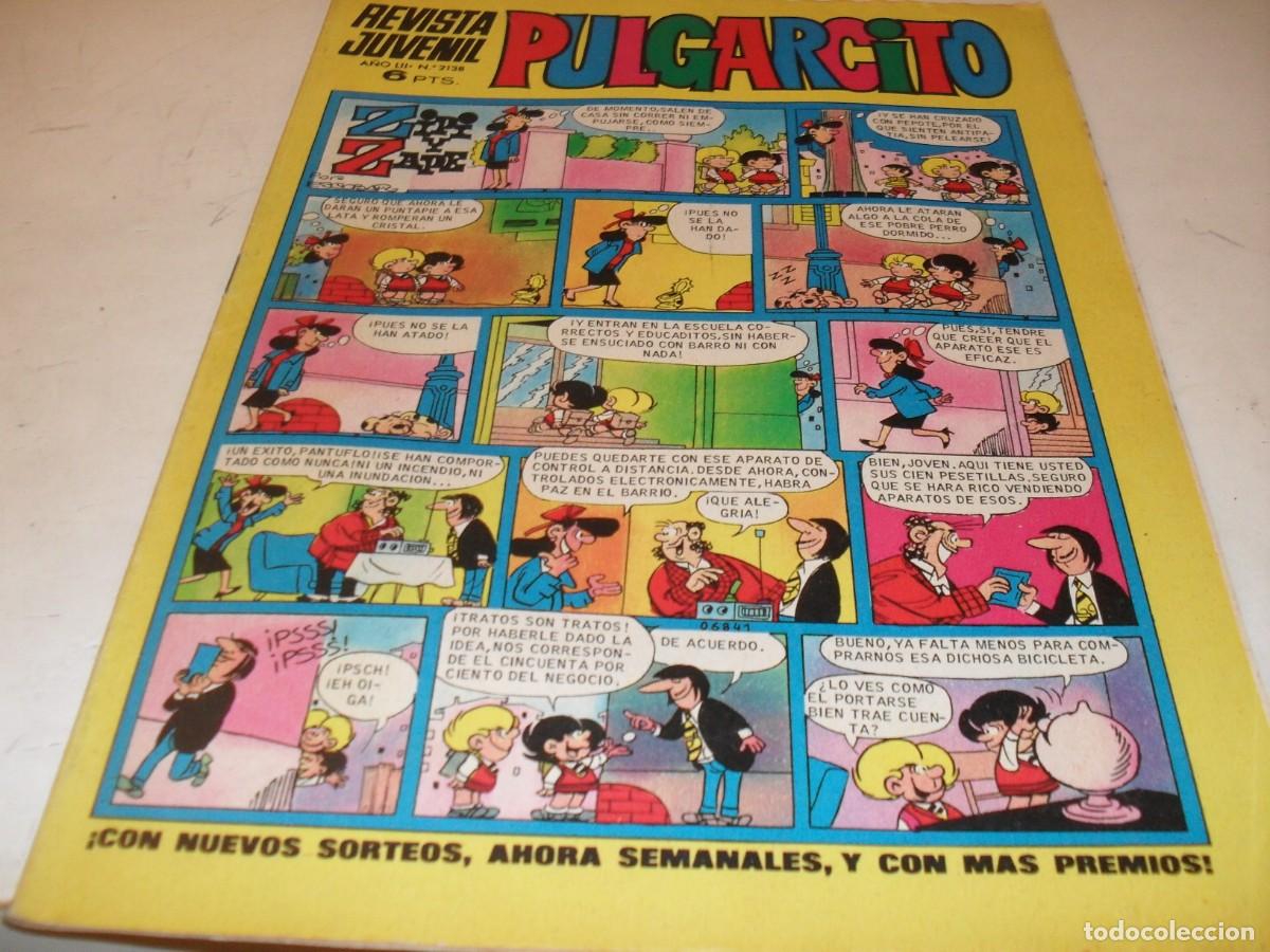 Tebeos: PULGARCITO N&ordm; 2138,CON LOS BILLETES DE 100,250 Y 500 MORTADELOS,DE 2597.BRUGUERA,1947