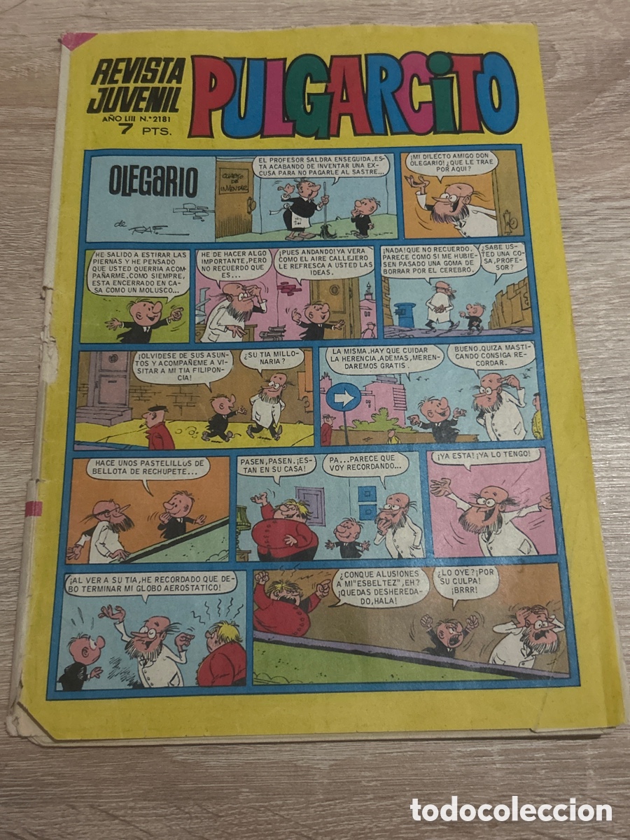 Livros de Banda Desenhada: Pulgarcito revista juvenil n&uacute;m 2181