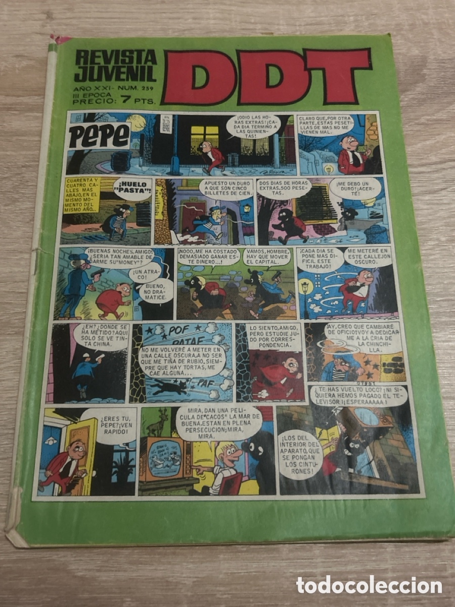 Tebeos: DDT revista juvenil n&uacute;m 259 con mortadelos