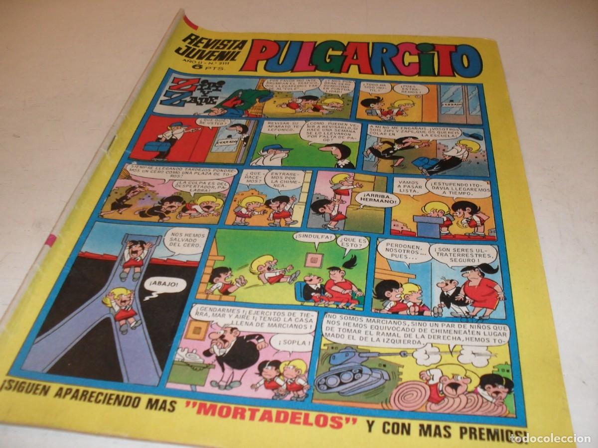 Tebeos: PULGARCITO N&ordm; 2111,CON BILLETES DE 25,25 Y 10 MORTADELOS,DE 2597.BRUGUERA,1947