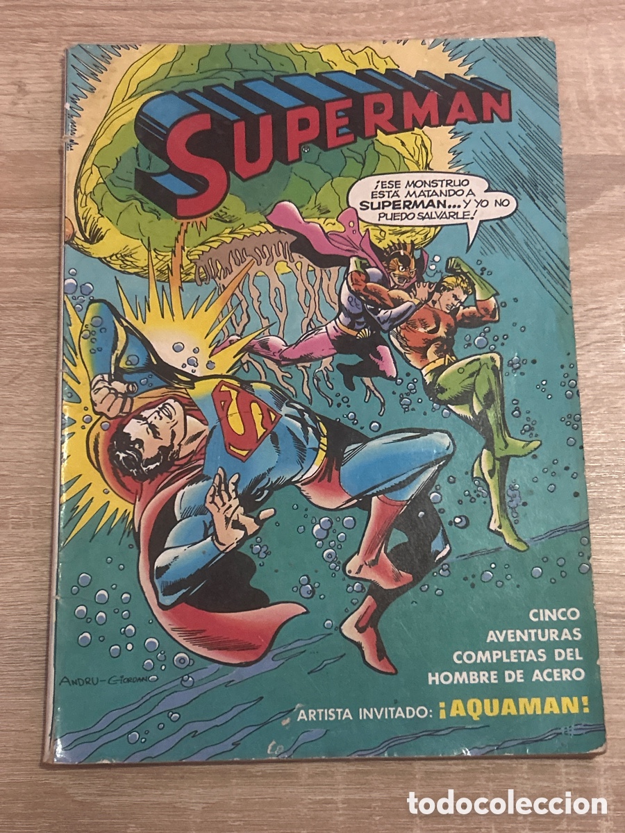 Tebeos: SUPERMAN N&Uacute;M 3 ARTISTA INVITADO AQUAMAN. LA GUERRA DE LAS CIUDADES SUBMARINAS 1979