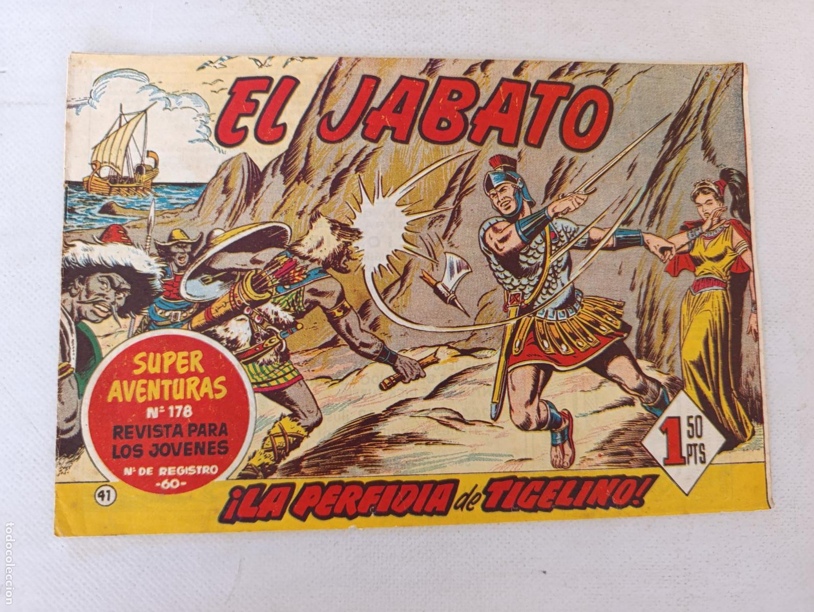 Tebeos: EL JABATO N&ordm; 41 - BRUGUERA - ORIGINAL (HT)
