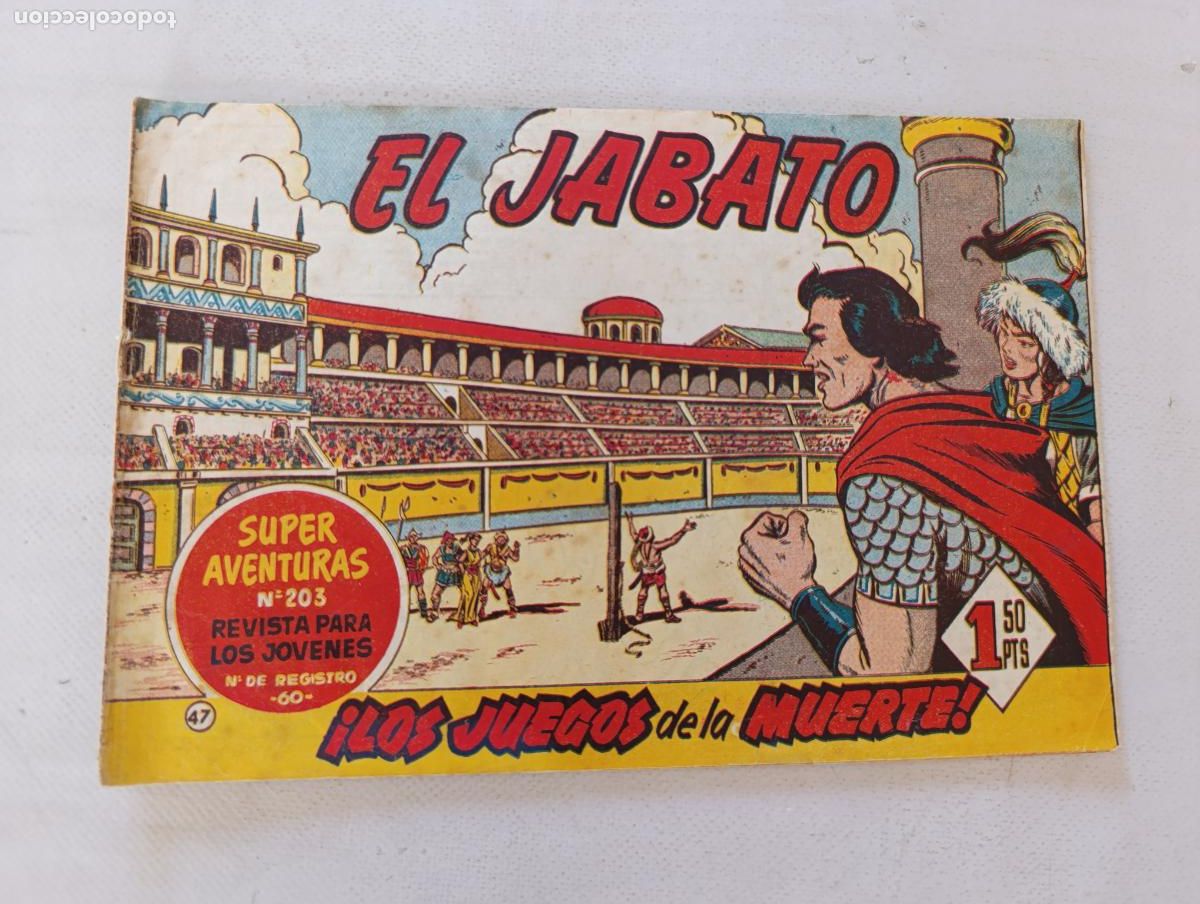 Tebeos: EL JABATO N&ordm; 47 - BRUGUERA - ORIGINAL (HT)