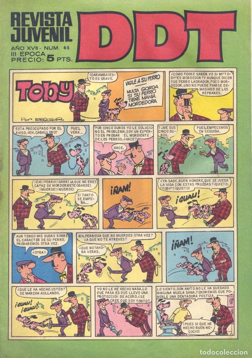 Tebeos: DDT 65. BRUGUERA, 1968. CONTIENE EL MUNDO DE LA HISTORIETA DE PERICH (CAJA 2)