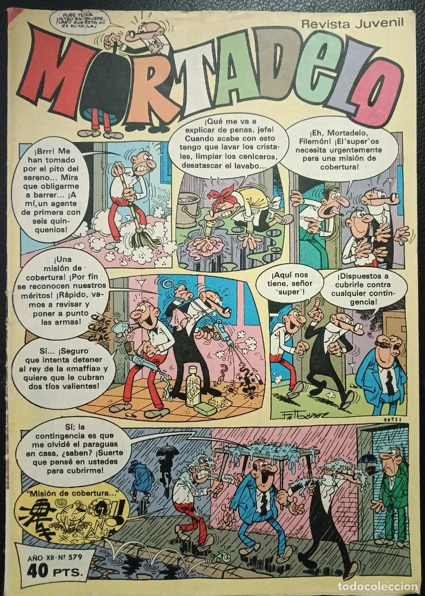 Tebeos: MORTADELO SEMANAL-BRUGUERA- N&ordm; 579 -28-DICIEMBRE-1981-SOS DOSSIER ECOLOGICO-SIR TIM-CORRECTO-VEA-181