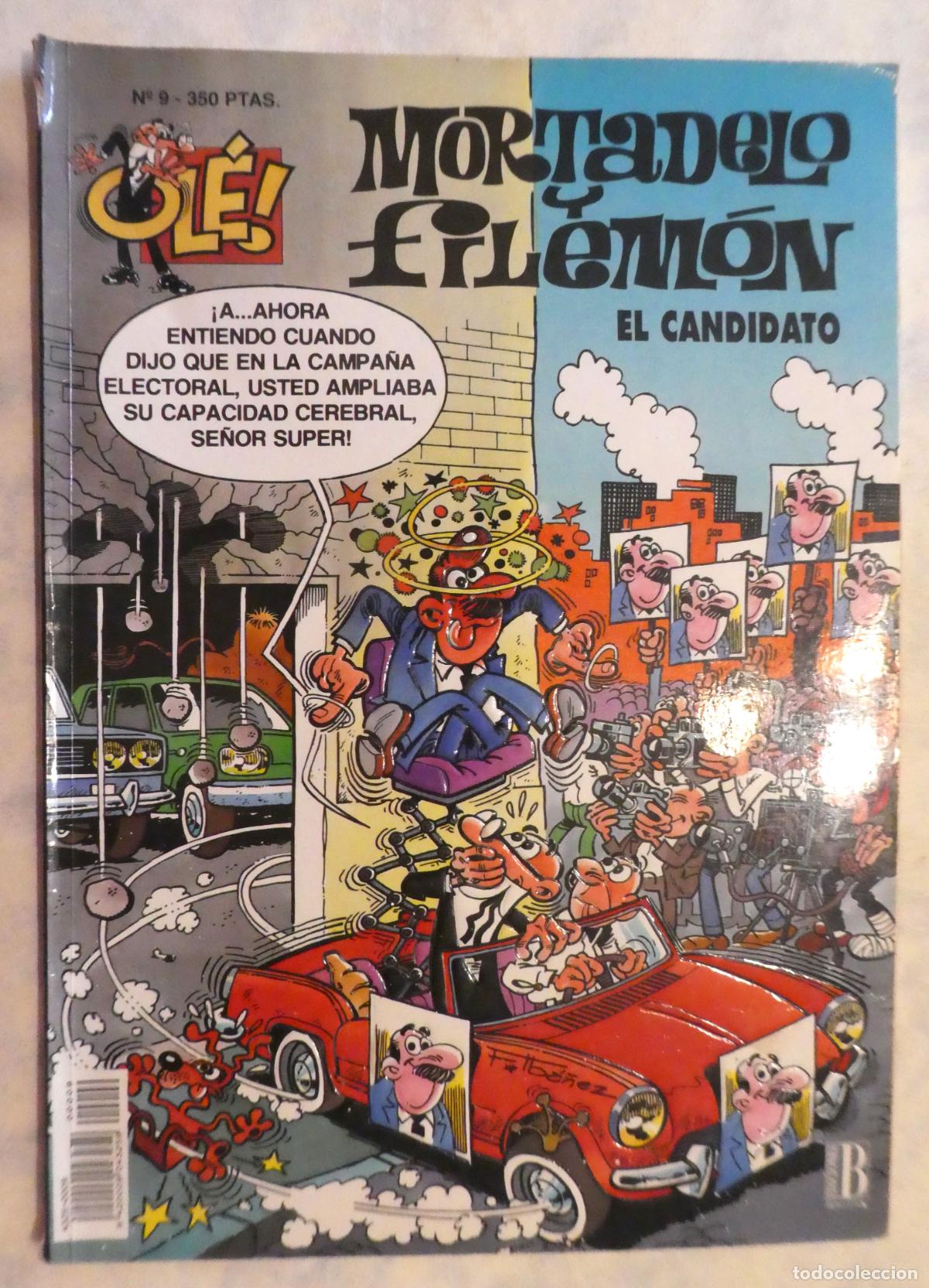 Tebeos: MORTADELO Y FILEMON. EL CANDIDATO N&ordm; 9, 1&ordf; edicion 1993