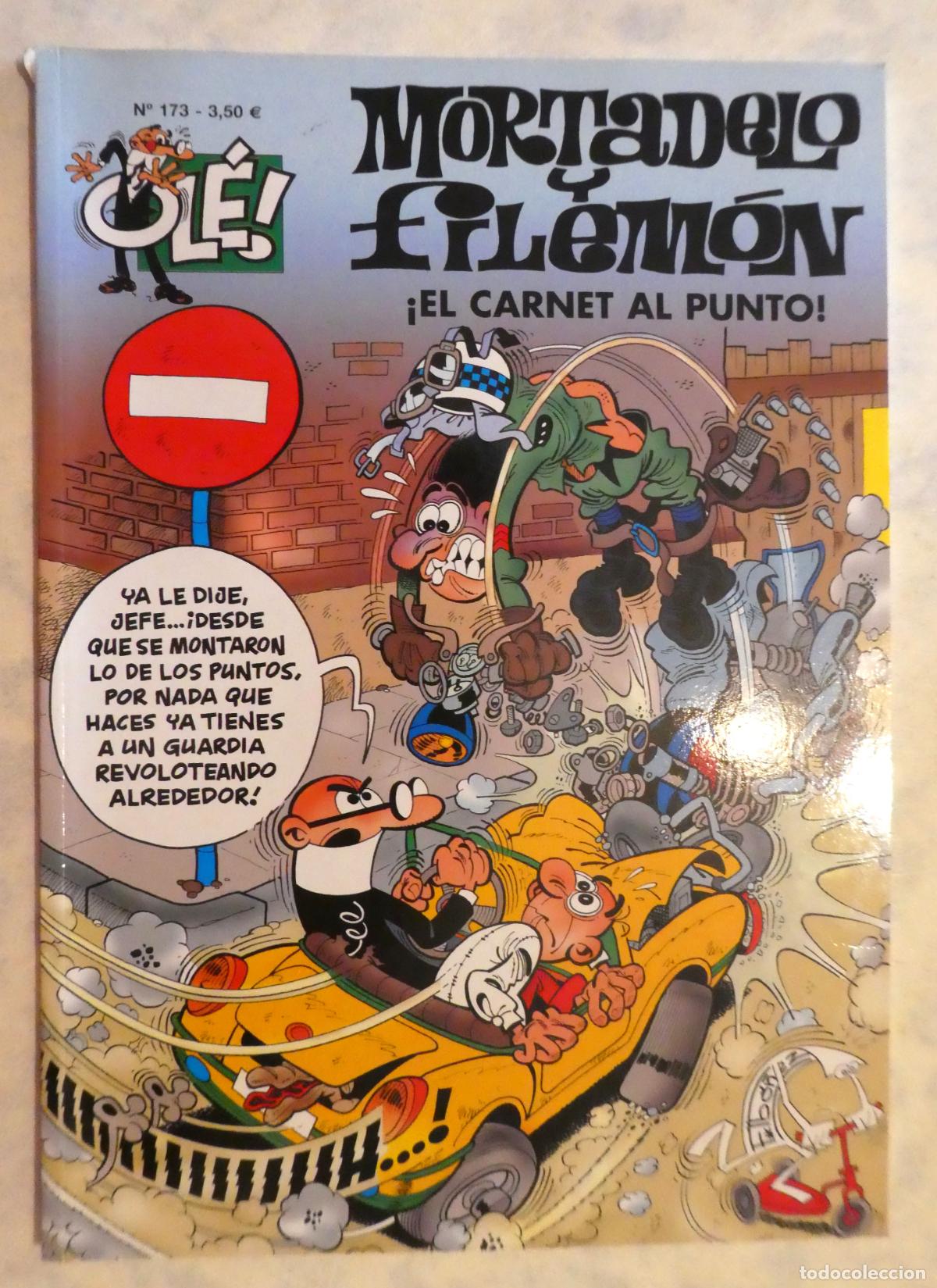 Tebeos: MORTADELO Y FILEMON. EL CARNET AL PUNTO N&ordm; 173, 1&ordf; edicion 2006