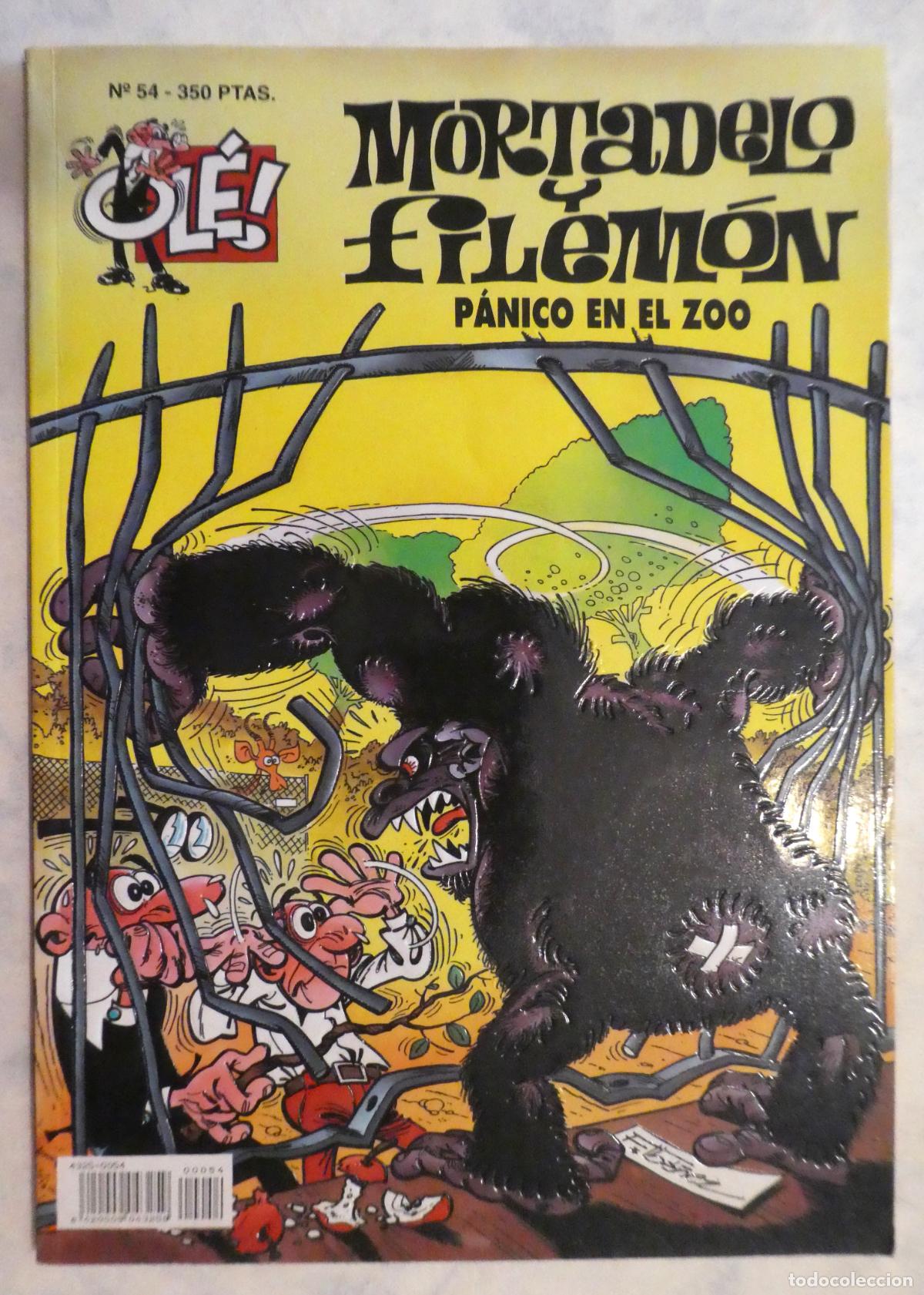 Tebeos: MORTADELO Y FILEMON. P&aacute;nico en el Zoo N&ordm; 54, 1&ordf; edicion 1994