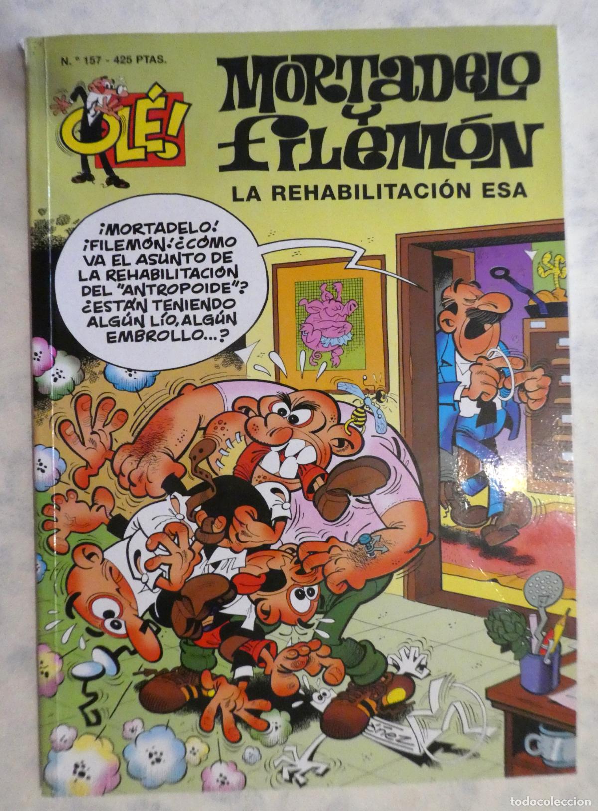 Tebeos: MORTADELO Y FILEMON. LA REHABILITACION ESA N&ordm; 157, 1&ordf; edicion 2001