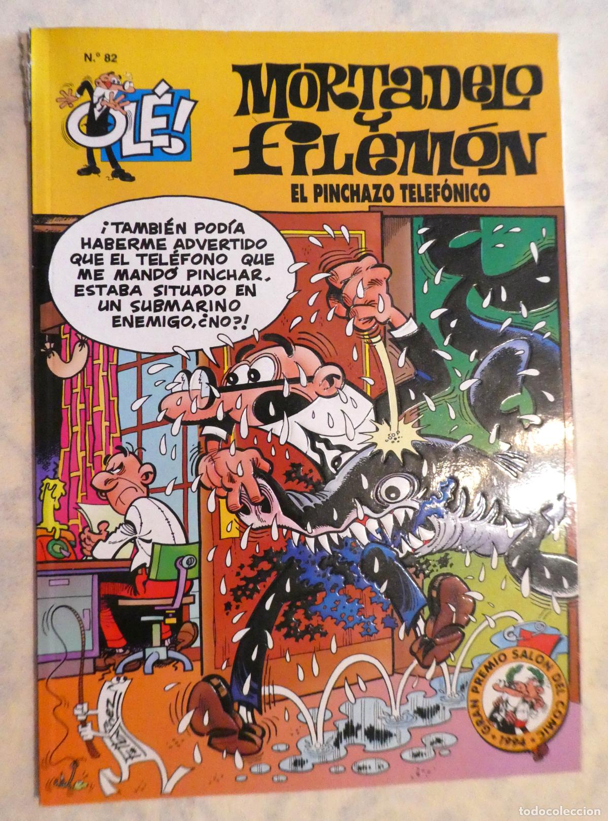 Tebeos: MORTADELO Y FILEMON. EL PINCHAZO TELEFONICO N&ordm; 82 , 2&ordf; edicion 1998