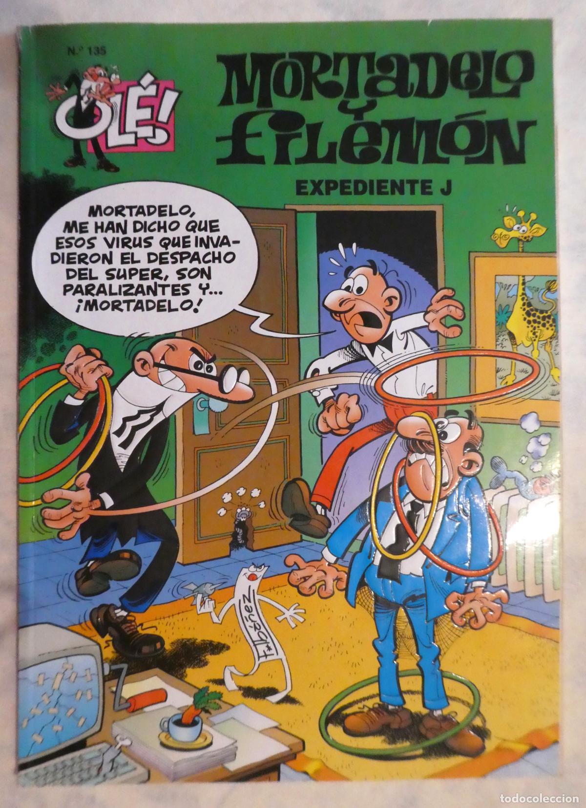 Tebeos: MORTADELO Y FILEMON. Expediente J N&ordm; 135 , 1&ordf; edicion 1998
