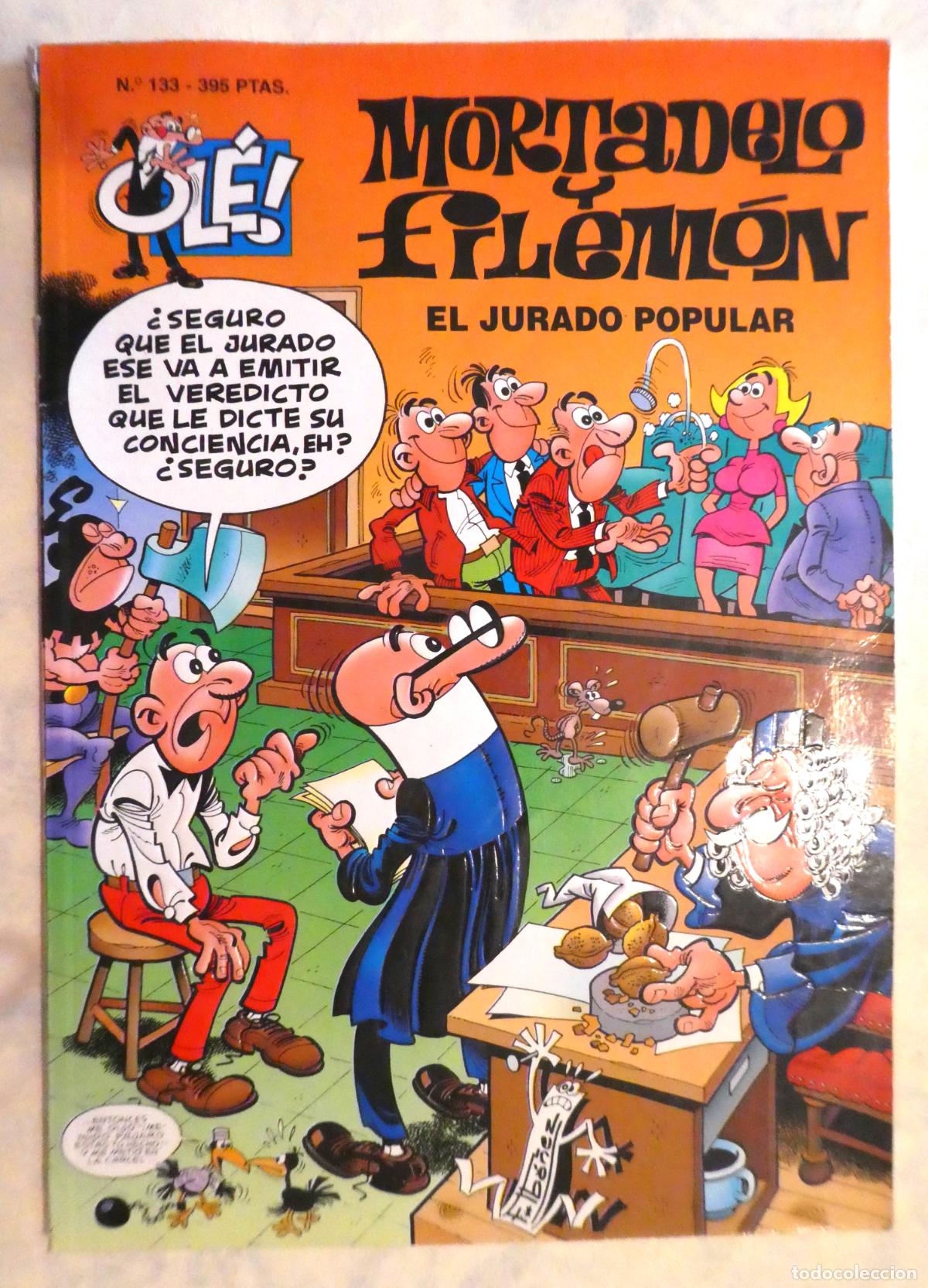 Tebeos: MORTADELO Y FILEMON. EL JURADO POPULAR N&ordm; 133 , 1&ordf; edicion 1997