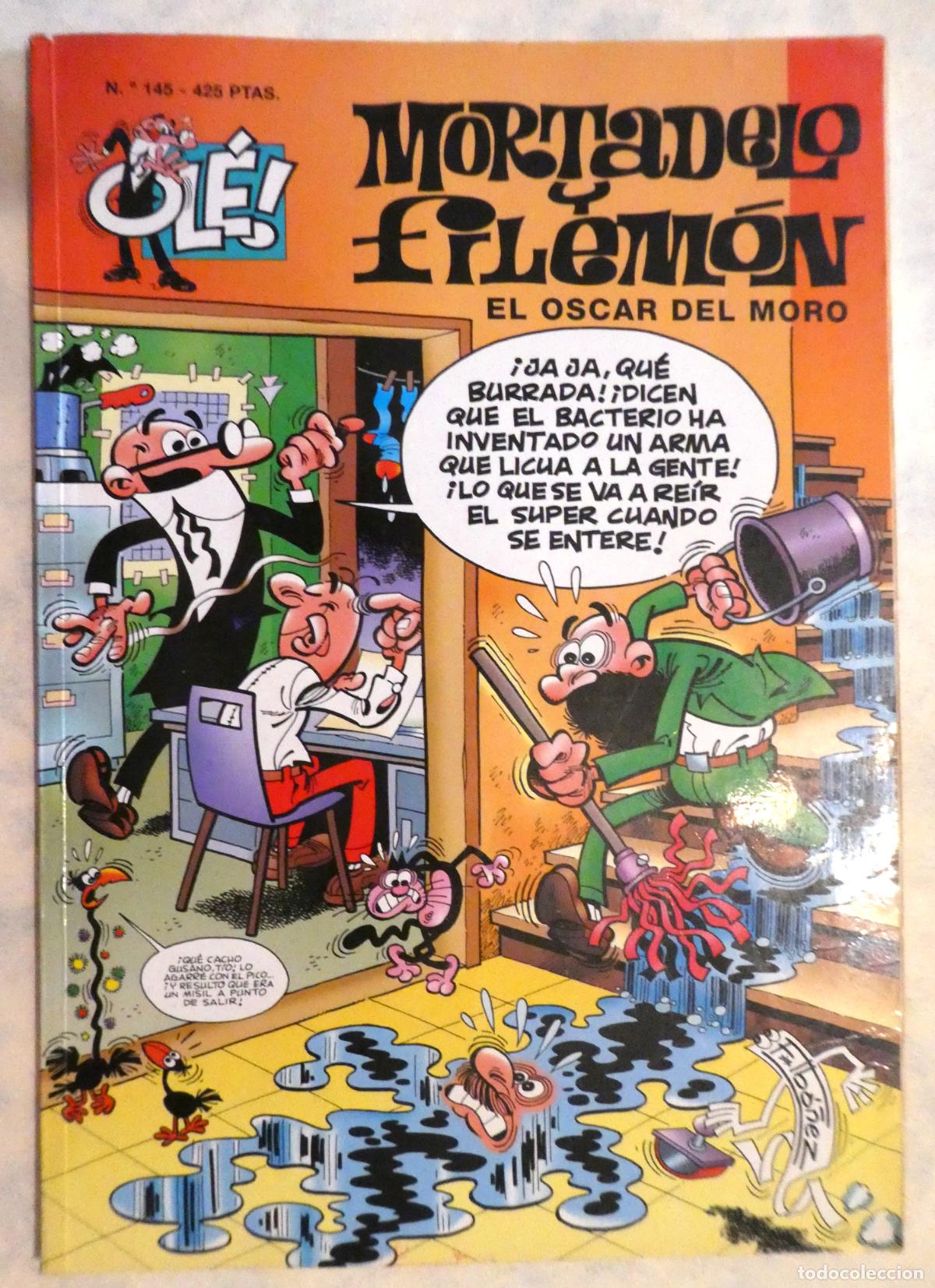 Tebeos: MORTADELO Y FILEM&Oacute;N EL &Oacute;SCAR DEL MORO. N.&ordm; 145, 1&ordf; edicion 1999