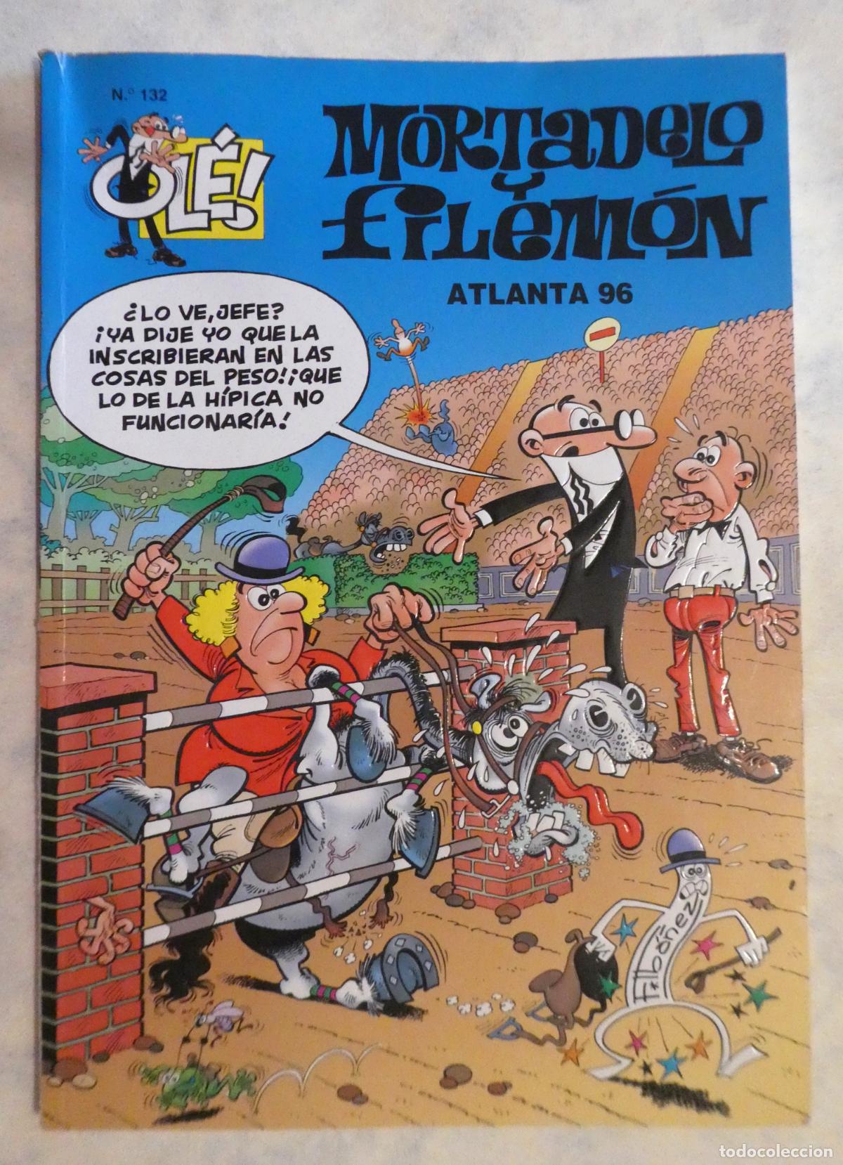 Tebeos: MORTADELO Y FILEM&Oacute;N Atlanta 96. N.&ordm; 132, 1&ordf; edicion 1997