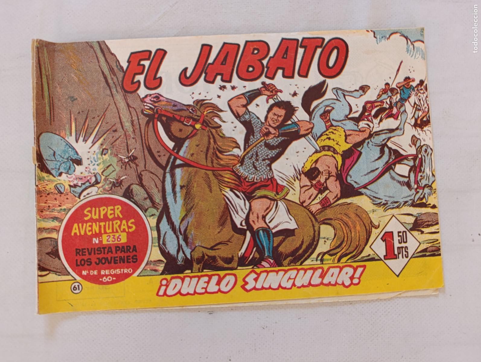 Tebeos: EL JABATO N&ordm; 61 - BRUGUERA - ORIGINAL (HT)