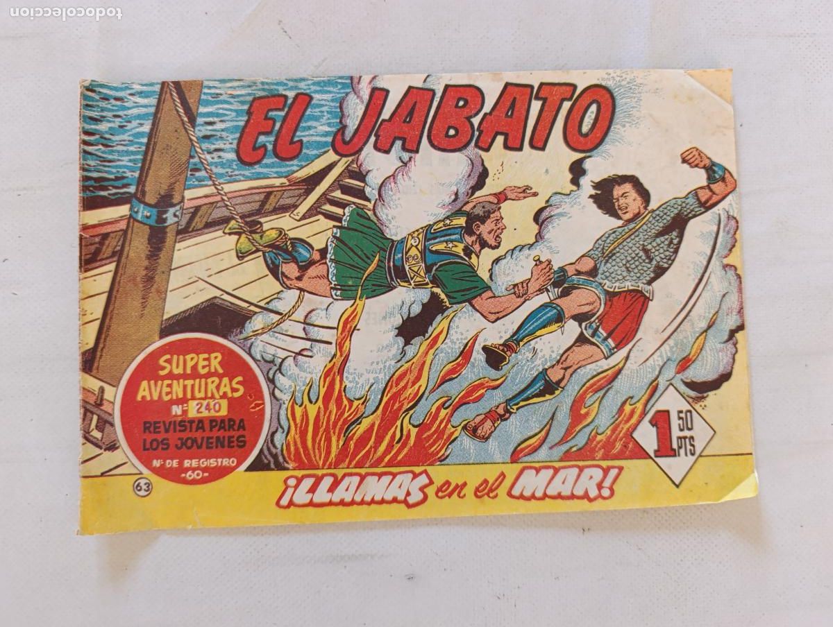 Tebeos: EL JABATO N&ordm; 63 - BRUGUERA - ORIGINAL (HT)