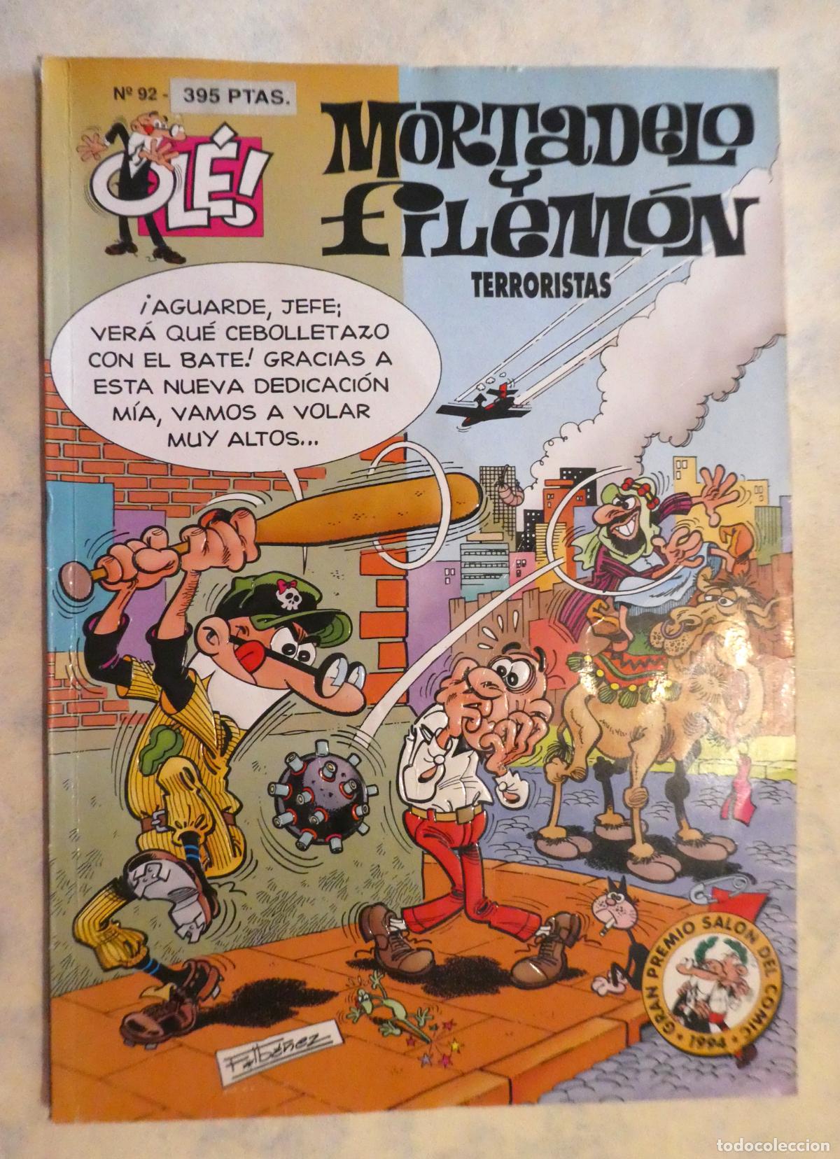 Tebeos: MORTADELO Y FILEM&Oacute;N TERRORISTAS. N.&ordm; 92, 1&ordf; edicion 1994