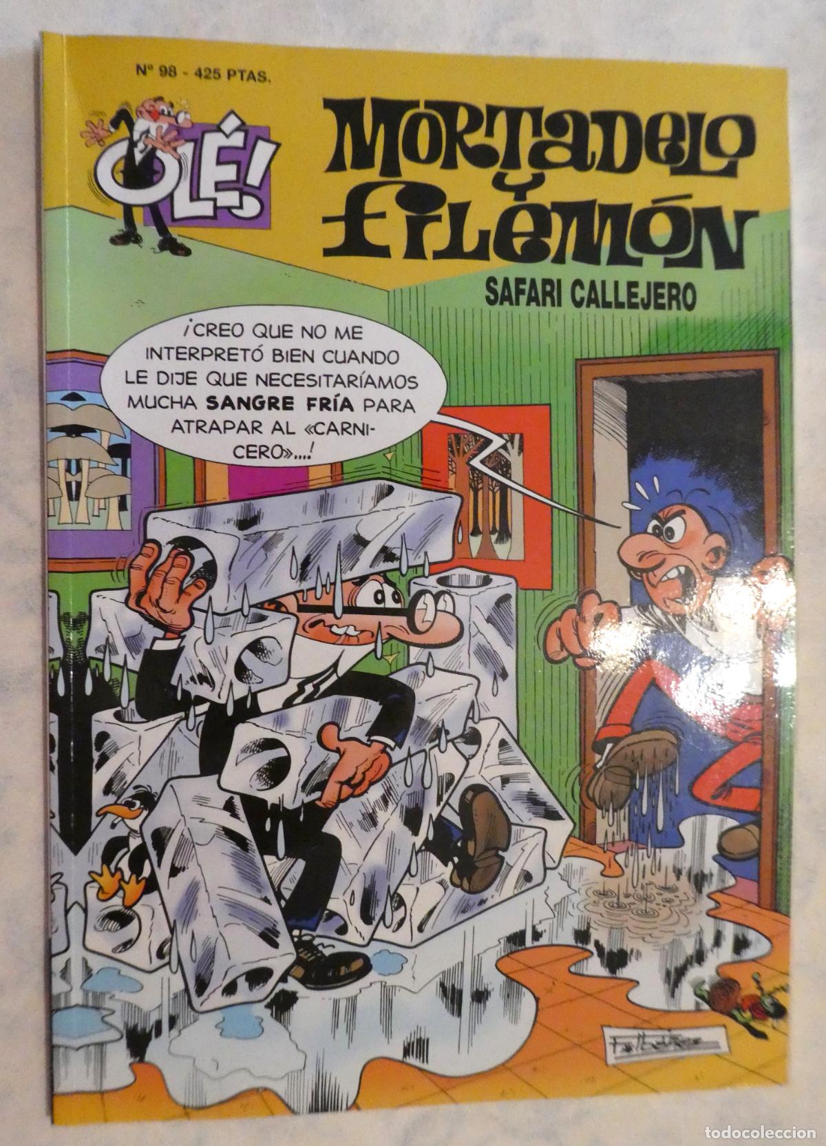 Tebeos: MORTADELO Y FILEM&Oacute;N SAFARI CALLEJERO. N.&ordm; 98, 2&ordf; edicion 2000