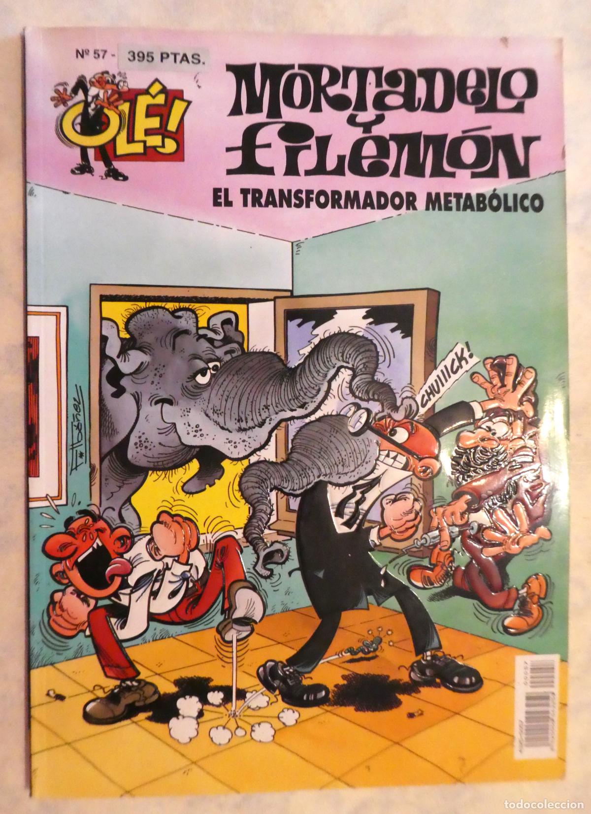 Tebeos: MORTADELO Y FILEM&Oacute;N EL TRANSFORMADOR METAB&Oacute;LICO. N.&ordm; 57, 1&ordf; edicion 1994